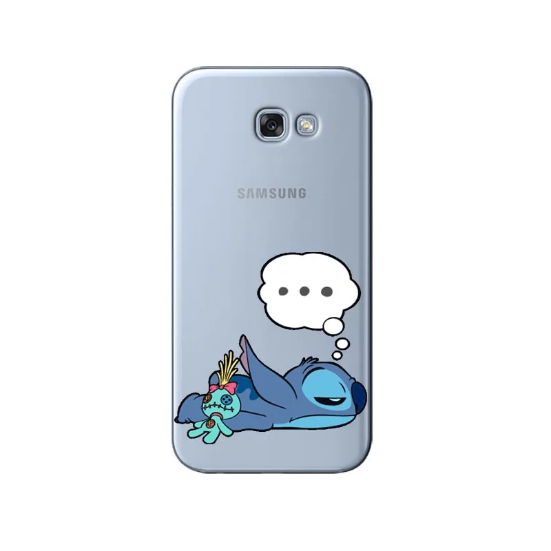 Милый мультяшный чехол мягкий силиконовый из ТПУ для телефона Samsung Galaxy A3 2016 A5 2017 A7