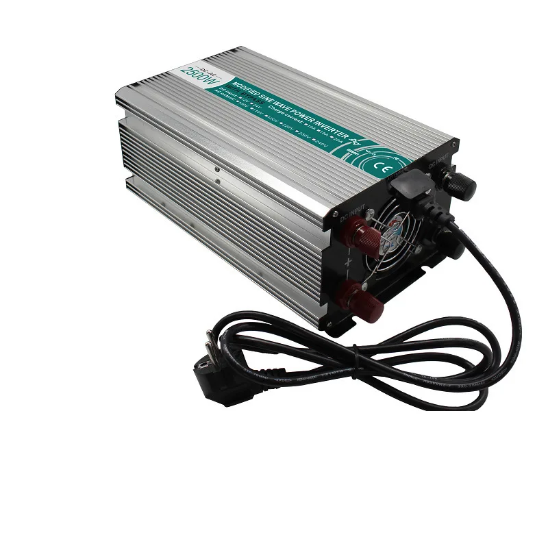 2500 Вт изменение синусоидальный инвертор DC 12 В/24 В/48 В к AC110V/220 решетки солнечных