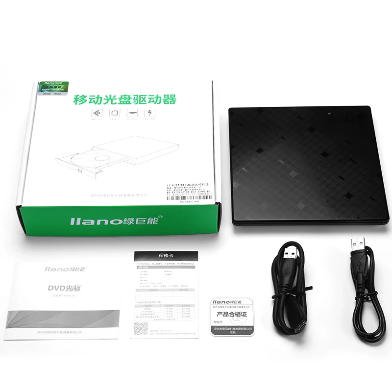 LLANO USB Оптический привод Внешний 3 0 CD/DVD-ROM комбо DVD RW ROM горелка для ноутбука Dell Lenovo