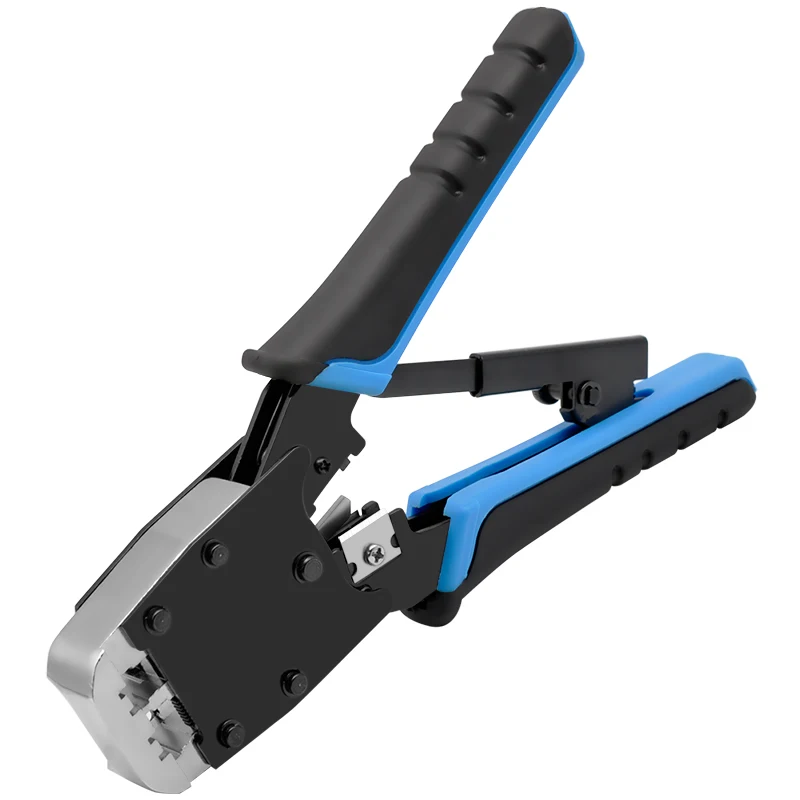 CNCOB Cable Crimper,Modular Crimping Tool,For Cuts,strips,and Crimps 2 Type Of Plugs In,Dual-use multi-function, 8P/6P