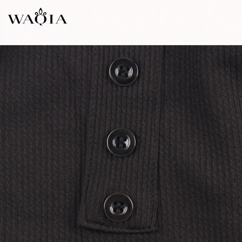 WAQIA 2018 пикантные Комбинезоны для малышек с длинным рукавом Bodycon Slash средства ухода