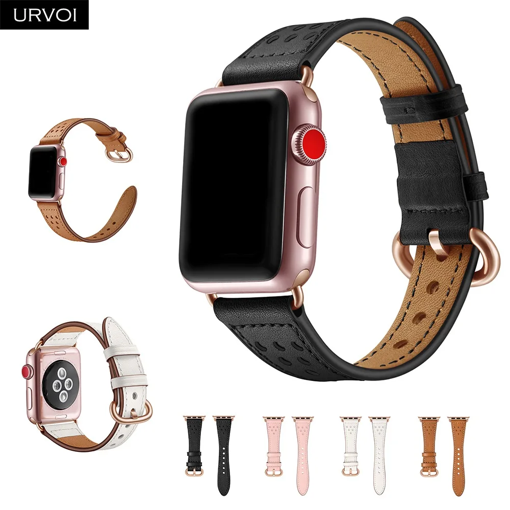 URVOI ремешок для apple watch band series 6 SE 5 4 Женские наручные часы iwatch Классическая Пряжка
