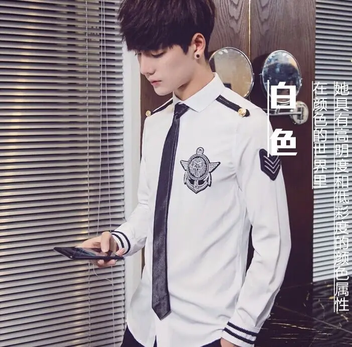 Новое поступление Высококачественная Мужская рубашка с длинным рукавом