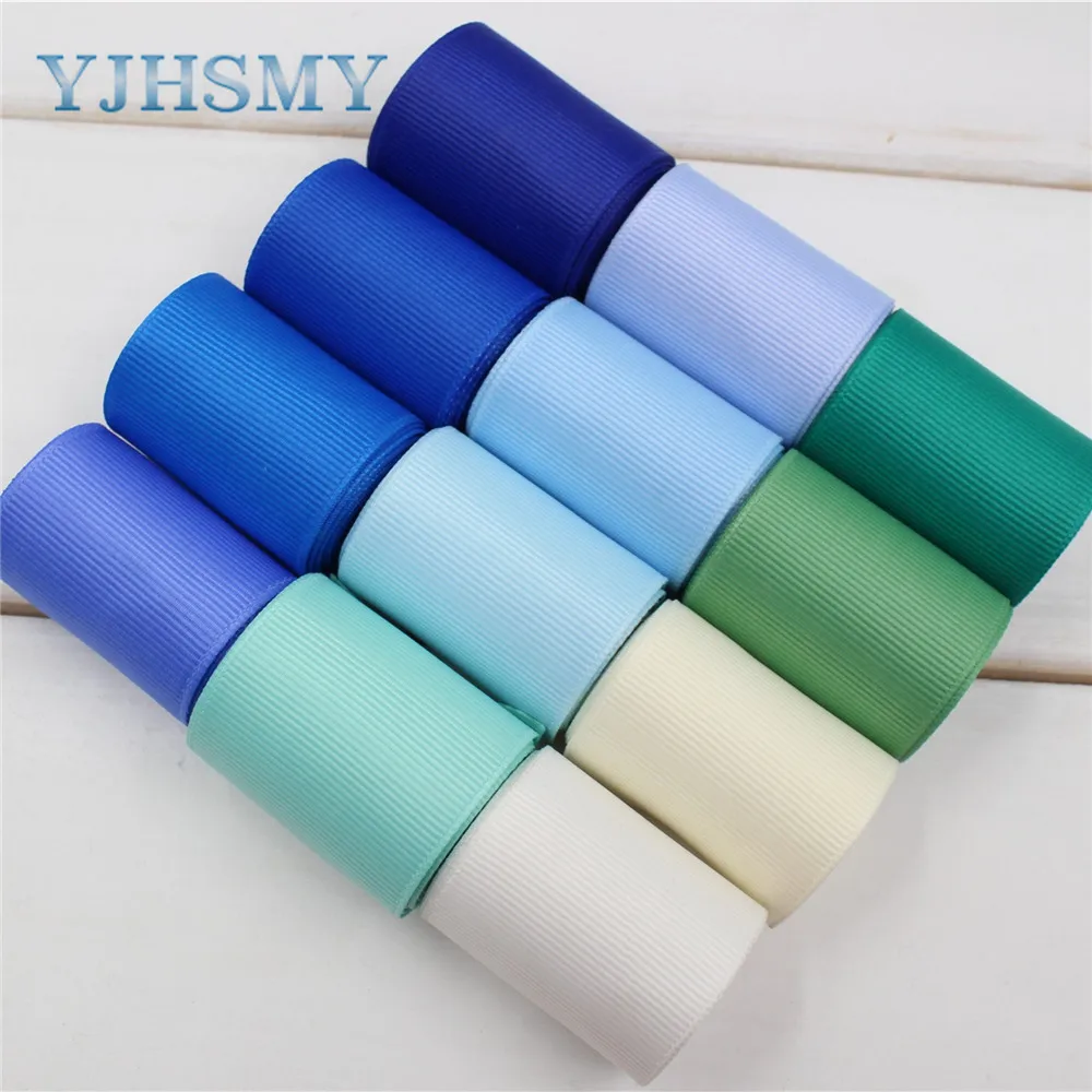 YJHSMY(1-1/2 '') 38 мм 5 ярдов/лот ручная печать сплошная корсажная лента Diy аксессуары для головных уборов, Свадебная подарочная упаковка 173211