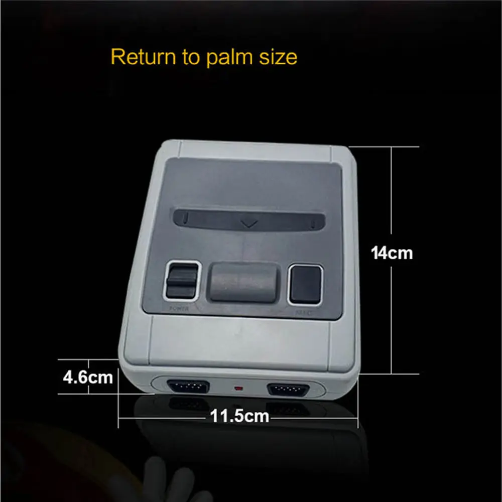 Сменная игровая консоль SNES Super NES Mini TV HDMI/AV встроенный 621 контроллер игрового