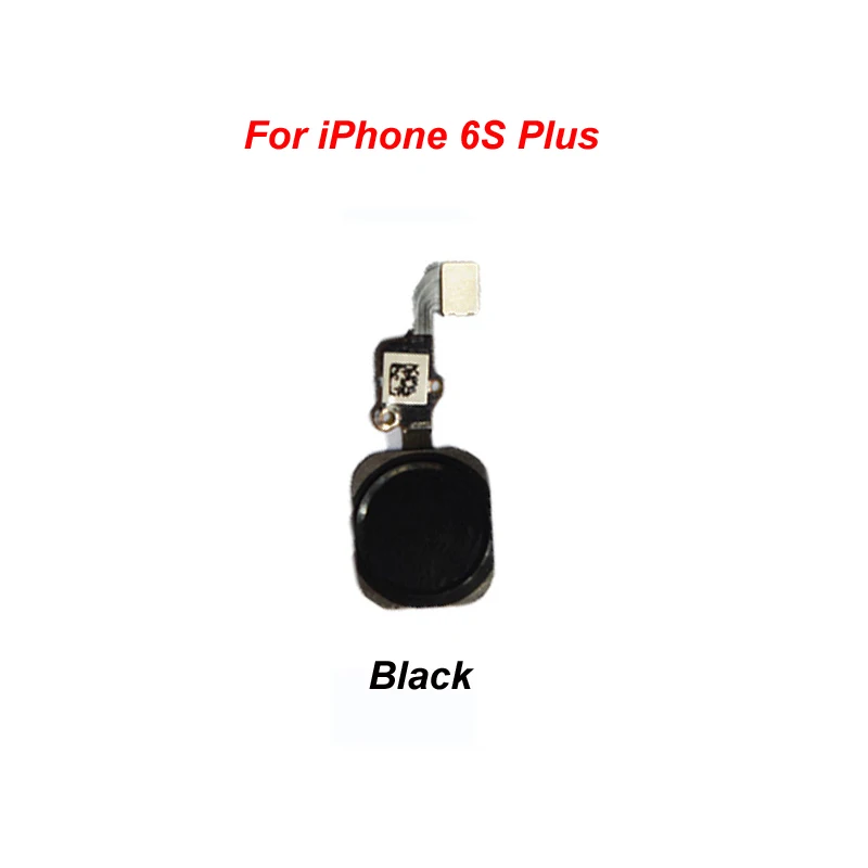 For 6SPlus Black YKaiserin для iPhone 5S, 6, 6 S, 6 Plus, 6 S Plus, кнопка «домой», датчик отпечатков пальцев, сенсорный ID, гибкий кабель, лента, запасные части, кнопка, ключ - Цвет: For 6SPlus Black