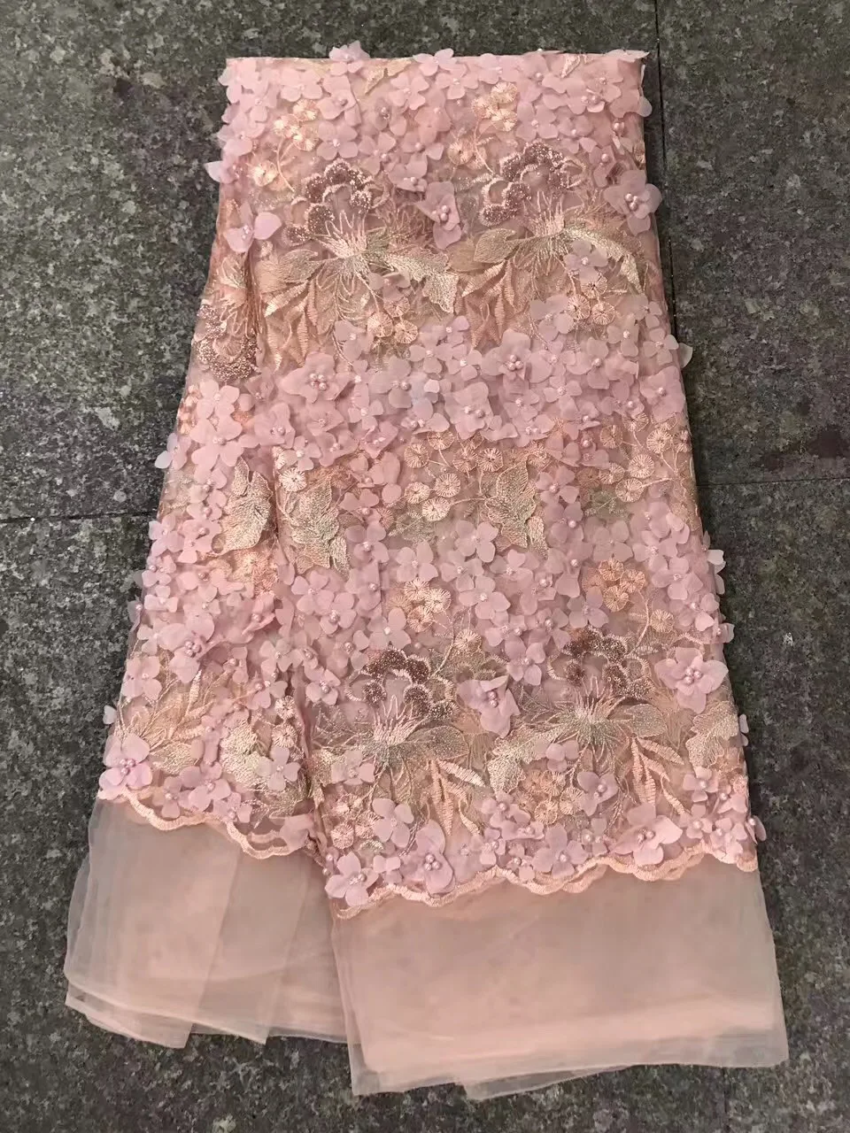 Африканская кружевная ткань с вышивкой цветы 3d JY022|nigerian french lace fabrics|lace fabric for