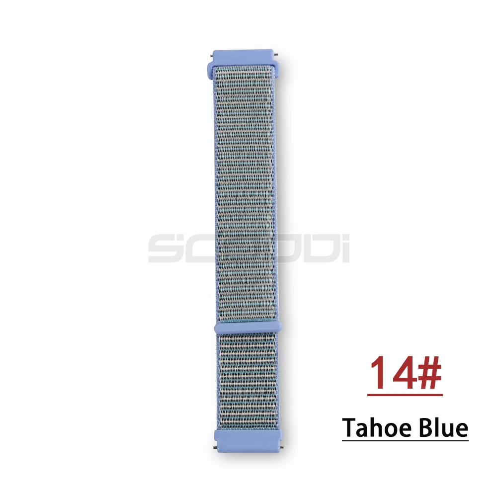 Tahoe Blue Нейлоновый тканый ремешок для Garmin vivoactive3 HR, Смарт-часы, носимый браслет на запястье для Garmin Forerunner 645, музыкальный ремешок для часов - Цвет: Tahoe Blue