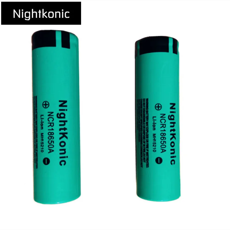 Nightkonic 2 шт./лот 18650 батарея 3 7 В литий ионная аккумуляторная 18650B плоский Топ