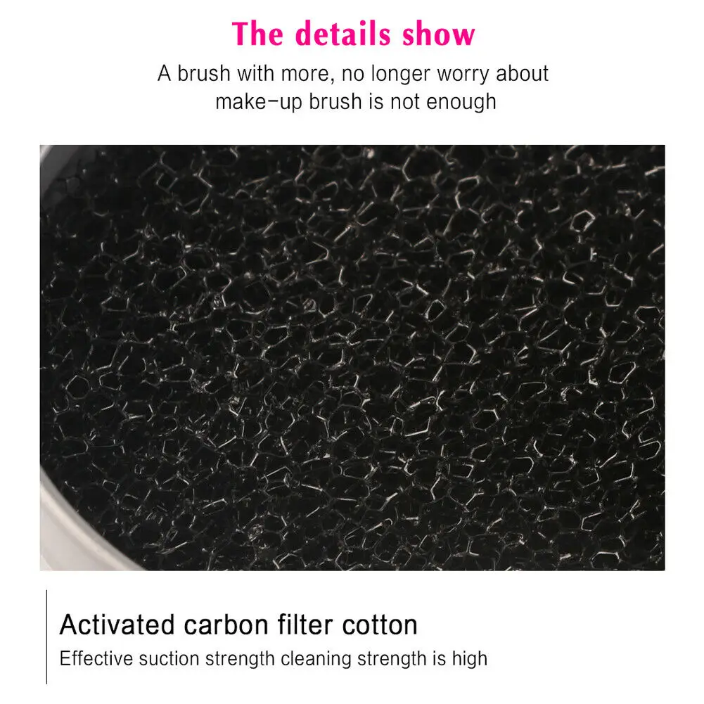 Щетка и губки для чистки макияжа переключатель удаления теней коробка сухой