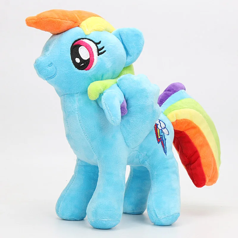 new blue 20-35 см игрушки My Little Pony friendly is Magic Princess Cadence Пинки Флаттершай Рарити дискорд пони плюшевые мягкие куклы - Цвет: new blue