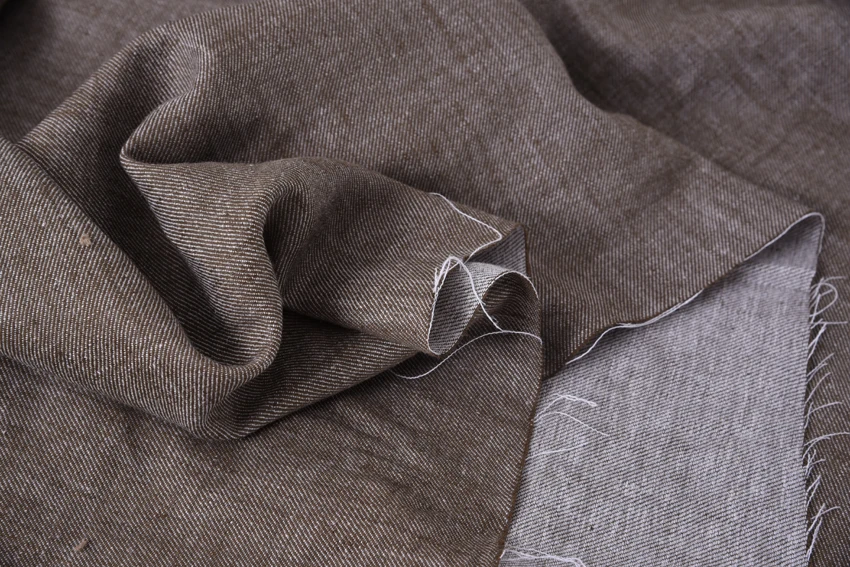 

Imported yarn dyed linen soft 1.4 meter wide camel color of 45 yuan a meter