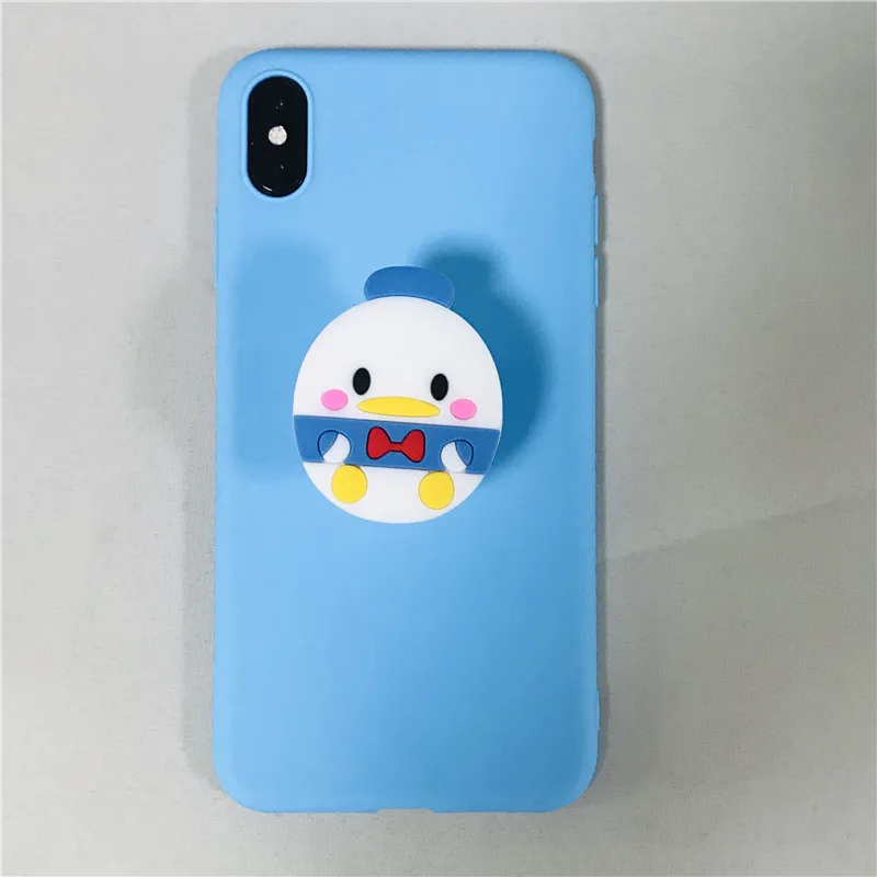 Donald Duck Чехлы для samsung Galaxy Note 9, Note 8, 3, 4, 5, note9, мягкий силиконовый чехол из ТПУ, 3D держатель для телефона - Цвет: Donald Duck