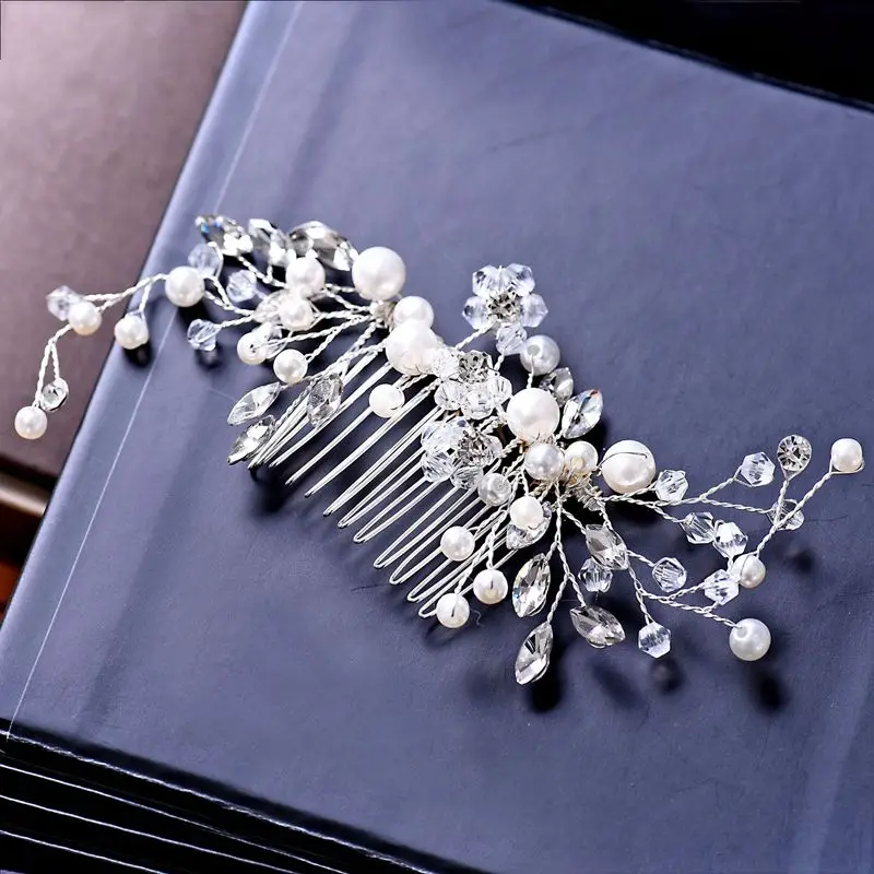 Женская расческа для волос TANGTANG жемчужная Расческа невесты высококачественное