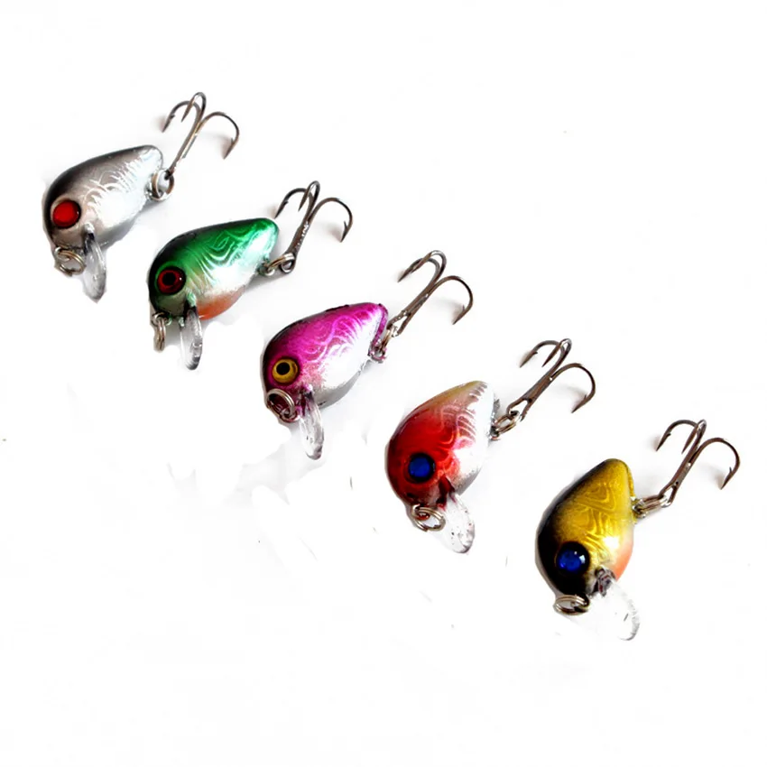 5 Шт. Мини Crankbait Воблеры Рыболовные Приманки Китай Иска Искусственные Рыбалка