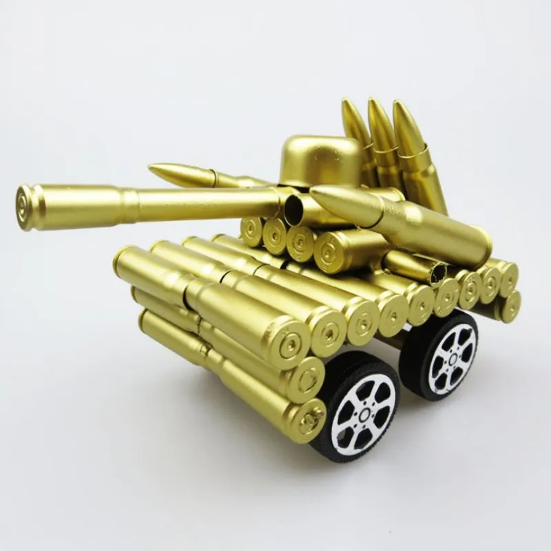 Четырехколесный танк украшение для дома пуля ракушки ремесла военная модель