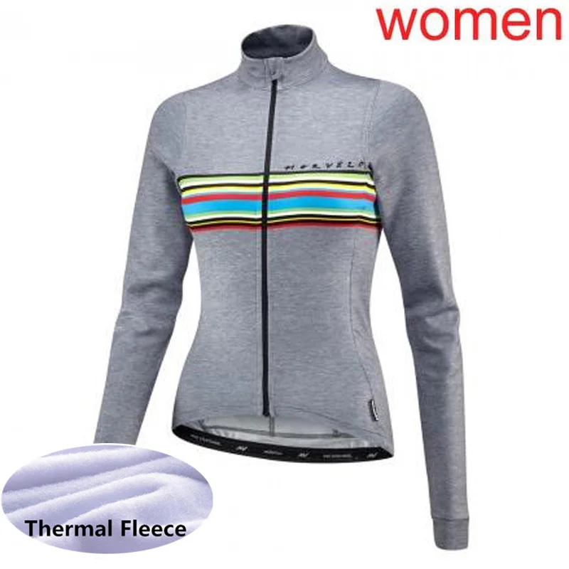 Ropa ciclismo Зимняя Теплая Флисовая футболка для велоспорта с длинным рукавом, футболка для гоночного велосипеда, командная Женская одежда для горного велосипеда L8 - Цвет: only jersey 15