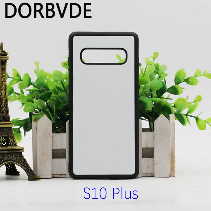 2D сублимационная Резина TPU+ PC пустая задняя крышка для samsung S10 lite S10 Plus с клеем и пластинами 200 шт./лот