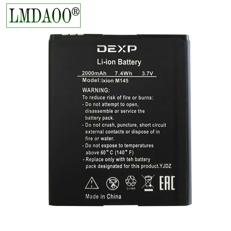1 шт. Новинка 100% Высокое качество Ixion M145 батарея для DEXP телефон 3 7 в 2000 мАч |