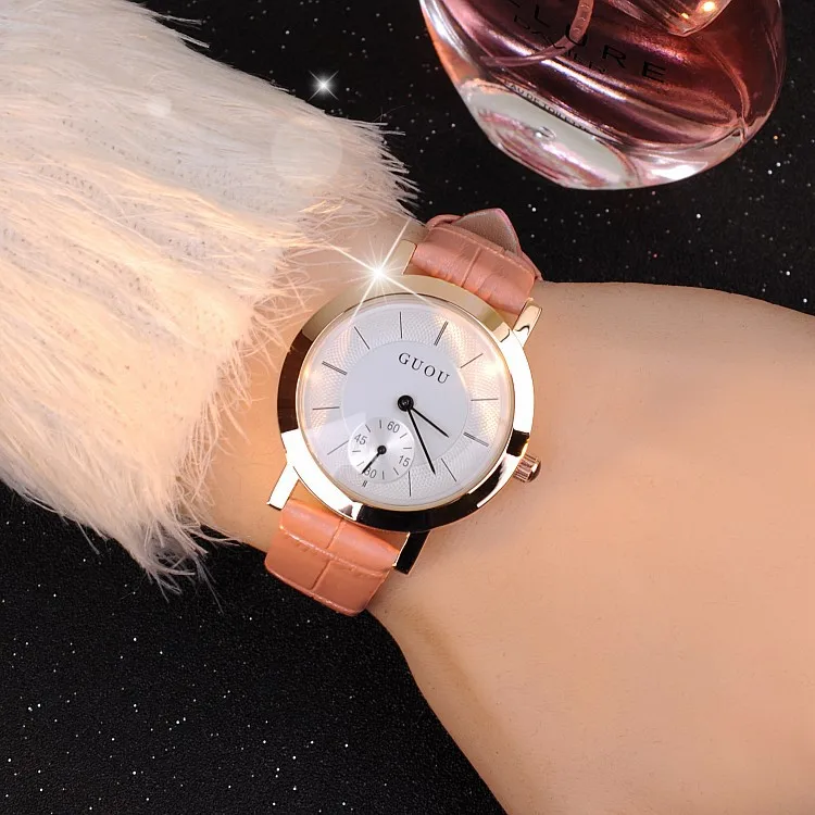 

Brand High-Grade Women's Watch Genuine Leather Fashion Casual Leisure Retro Simple And Elegant Factory Outlet Wristwatches