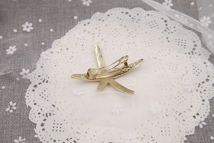 Очаровательные металлические шпильки для волос Морская звезда Sealife заколки