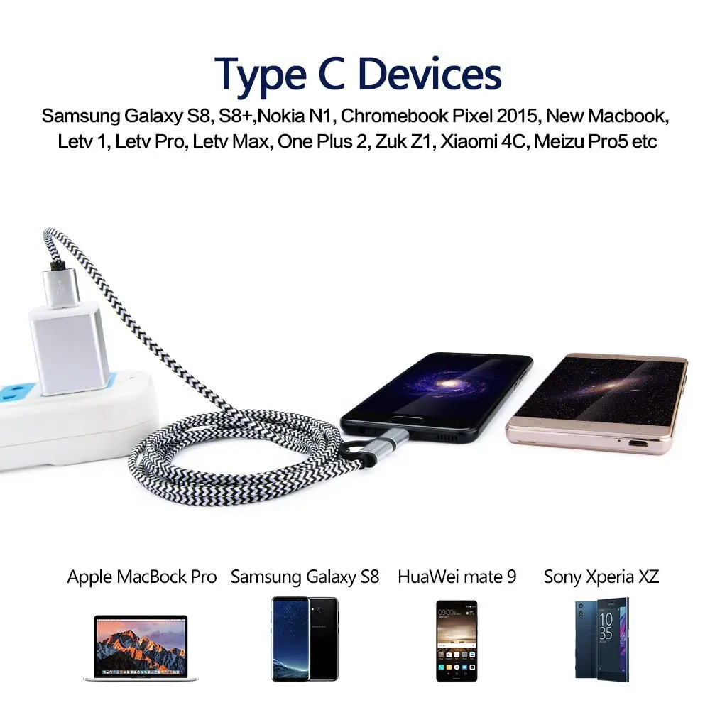 Кабель Micro USB A.S для samsung 2 в 1 кабель usb type C быстрой зарядки и передачи данных