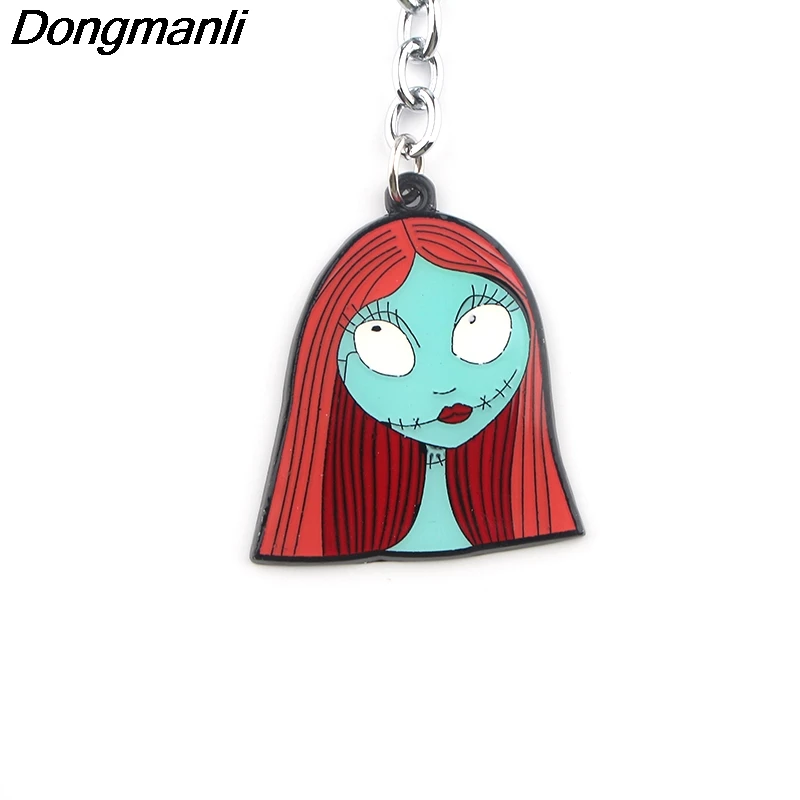P3880 Dongmanli Кошмар перед Рождеством брелок милый эмалированный металлический кулон автомобильный брелок для ключей подарки