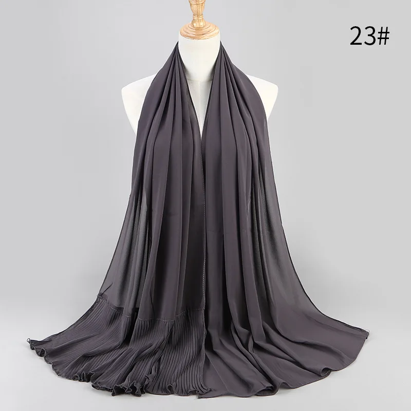 Шифоновый плиссированный хиджаб Сарф мгновенный шаль Niqab Crinkle Niqab мусульманская Мода женские хиджабы дураг индонезийская Турецкая Мода