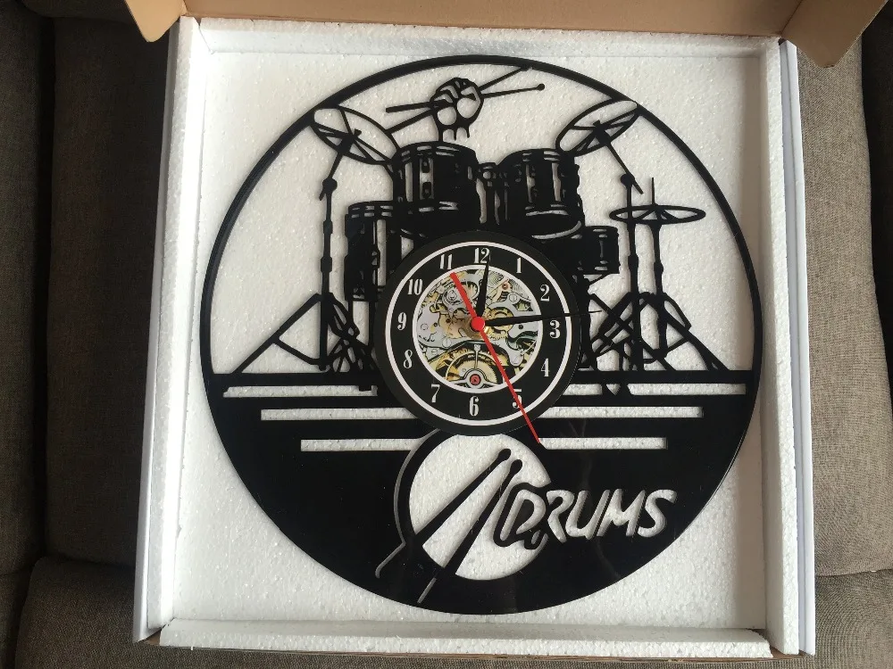 Набор для гитары барабана настенные часы музыкальный инструмент заметки