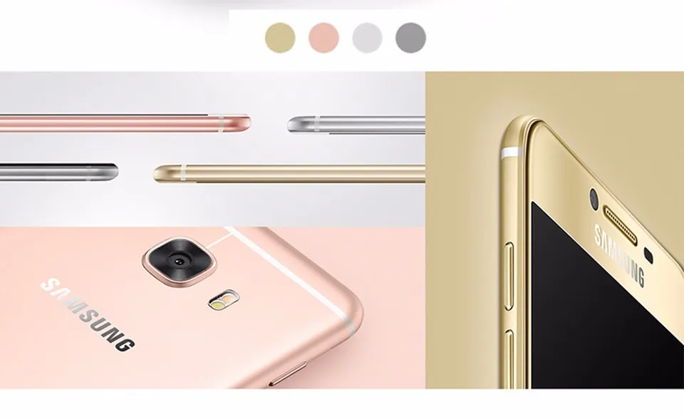 samsung Galaxy C7 C7000, 5,7 дюймов, 4 Гб ram, 64 ГБ ram, 16,0 Мп, LTE, 4G, четыре ядра, 3300 мАч, две sim-карты, Android 6,0, мобильный телефон