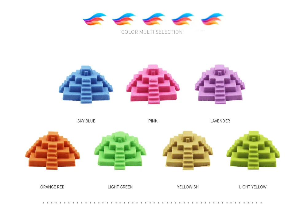 Красочные пространство Magic KineticLLY игры с песком весело маленькие игрушки лепит замок набор архитектора 59 шт. формы набор инструментов сенсорные книги по иску