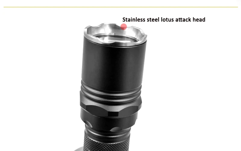 Титановый сплав M6 CREE XM-L2 U3 вспышка светильник фонарь светильник 1200 люмен Высокая мощность светодиодные лампы с головой из нержавеющей стали