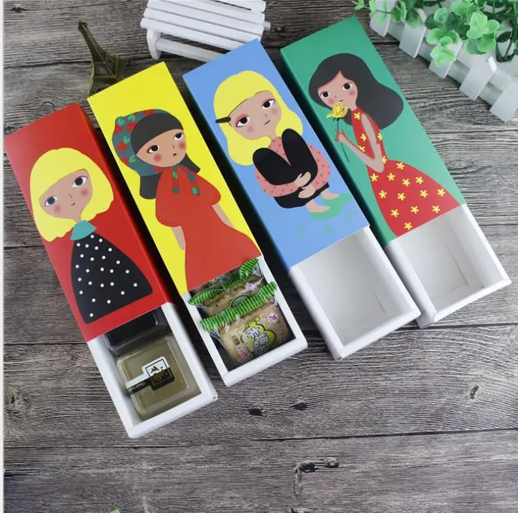 Сладкие девушки украшение Макарон Торт коробка шоколад печенье упаковочные