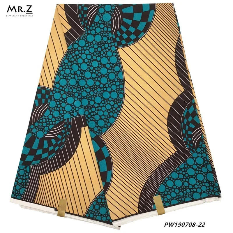 Mr.Z воск африканская ткань Анкары 6 ярдов/шт Java восковая Африканская Южная Африка