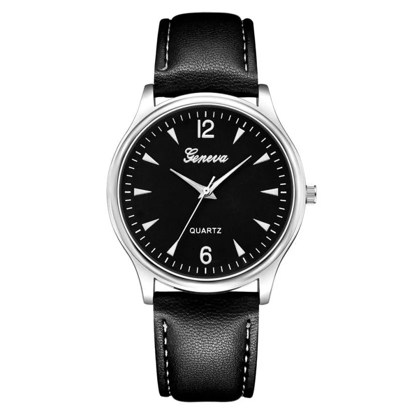 Мужские наручные часы reloj hombre роскошные модные кварцевые из искусственной кожи с