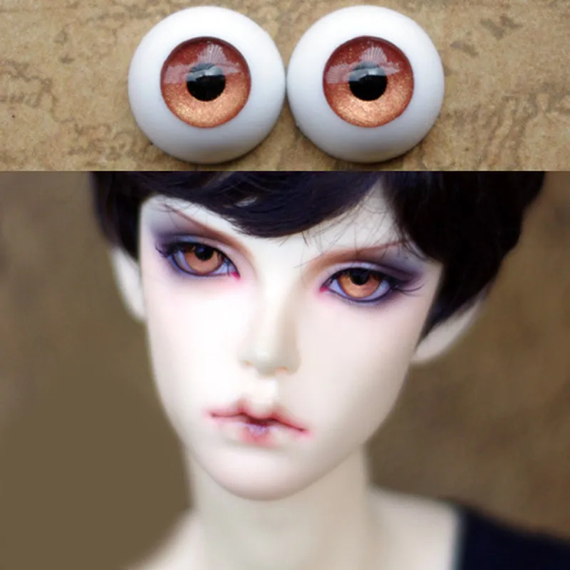 Ren латунные кукольные глаза для 1/3 1/4 1/6 bjd куклы игрушки sd Глазные яблоки 10 мм 16 18 20