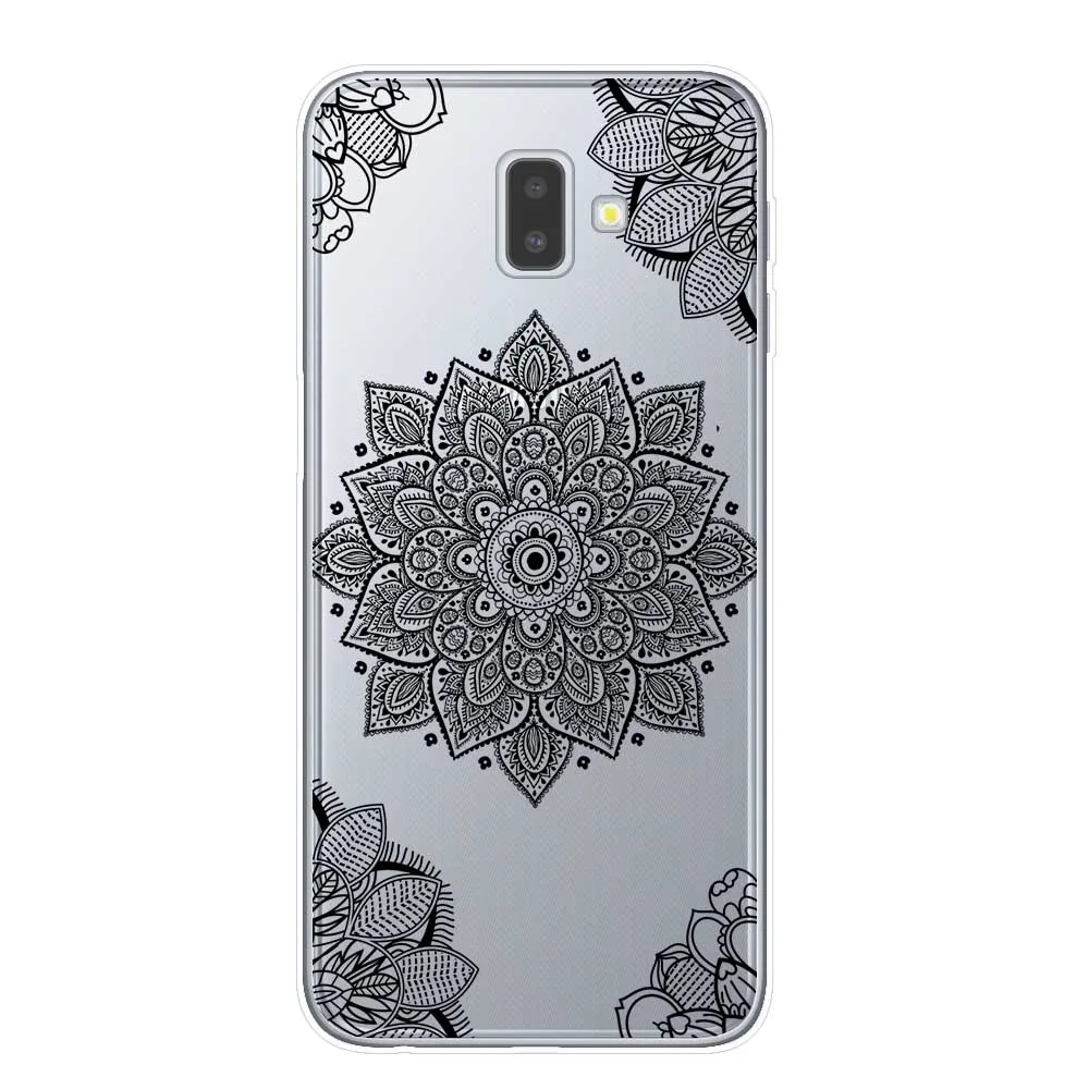 Сексуальный цветочный чехол для телефона, чехол для samsung J3, J5, J7,, J4, J6 Plus,, Note 8, 9, 10 Pro, чехол, кружевной цветок, мандала, чехол s Capa