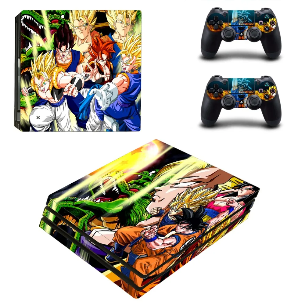 Аниме Dragon Ball Z PS4 Pro наклейка на кожу Виниловая для Sony Playstation 4 консоль и 2