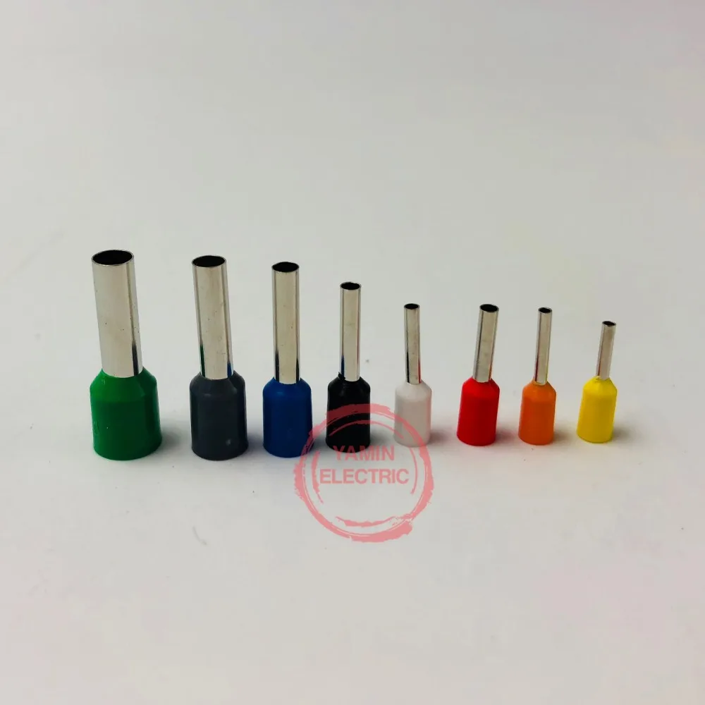 800 шт./компл. медный обжимной разъем для проводов Изолированный Шнур Концевая