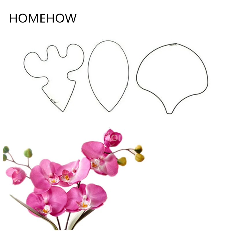 3 шт./компл. набор для вырезания торта из нержавеющей стали с бабочкой и орхидеей
