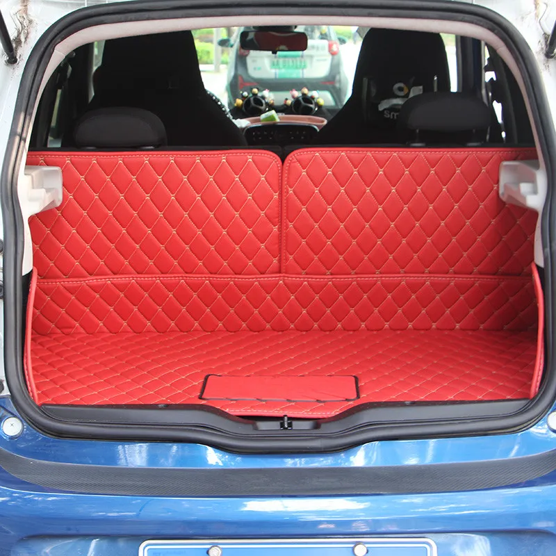 Кожаный автомобильный коврик для груза заднего багажника Smart fortwo 2009 2010 2011 2012 2013 2014