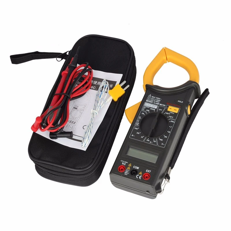 Цифровой измеритель температуры MASTECH M266C амперметр мультиметр|mastech m266c|clamp meterdigital