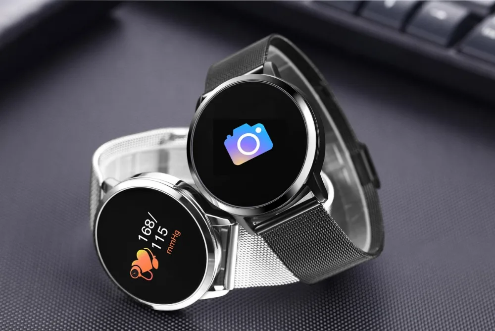 Diggro Q8 OLED Bluetooth фитнес Смарт часы из нержавеющей стали водонепроницаемые носимые устройства Smartwatch наручные часы для мужчин и женщин трекер