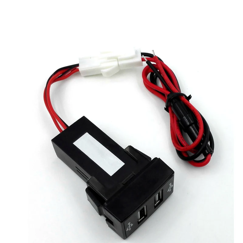Зарядное устройство в прикуриватель с двумя USB портами и интерфейсом USB|usb interface