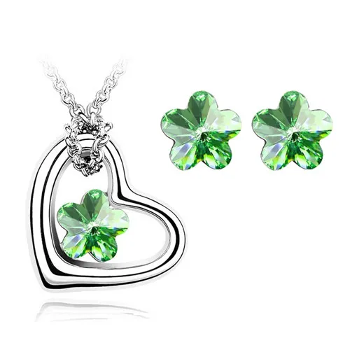 Комплект из колье и сердца с подвеской|set necklace earring|necklace earringpendant jewelry sets |