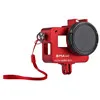 Red PULUZ чехол Корпус оболочка для GoPro Hero 7 черная CNC Защитная клетка+ страховая рамка и 52 мм УФ-объектив для GoPro Hero - Цвет: Red