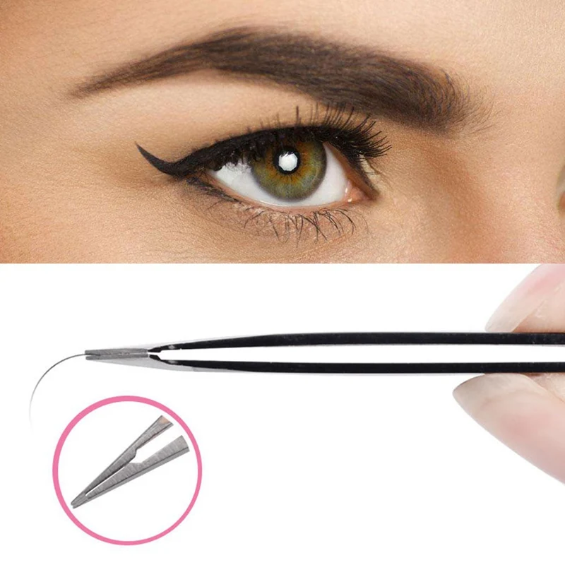 1 Набор 4 шт. пинцет для бровей из нержавеющей стали лица/вросших волос удаление