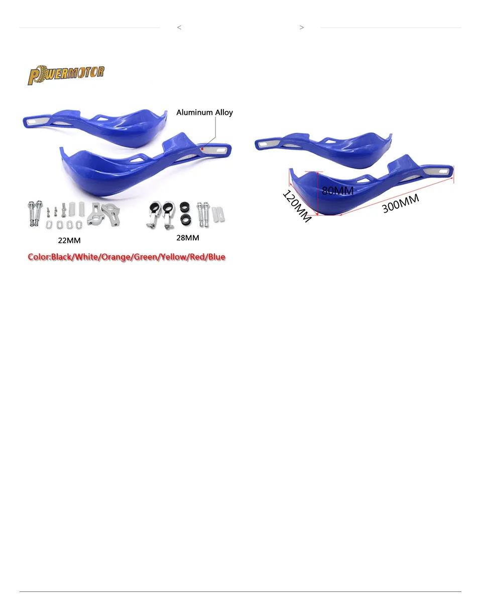PowerMotor руль защита для рук Защита для рук 22 28 мм Вставка из сплава KLX KXF KDX питбайк мотоцикл