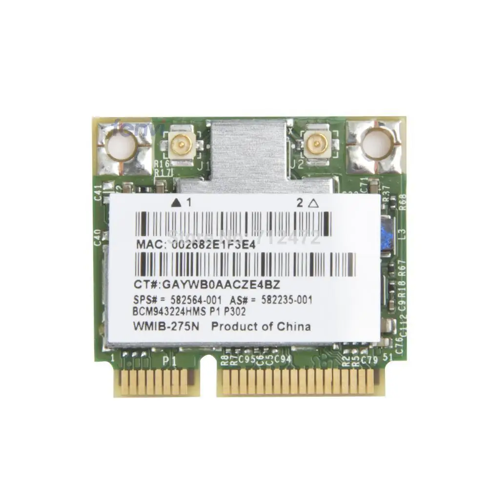 SSEA беспроводная карта Broadcom BCM943224HMS 300 Мбит/с 802.11a/b/g/n Mini PCI-E 2 4G/5 ГГц для Hp 2540p 8460p 5310m