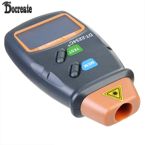 DT2234C+ цифровой лазерный RPM Тахометр бесконтактный измерительный инструмент